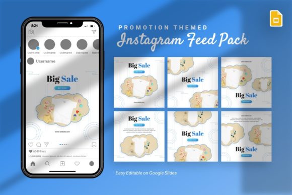 Download Instagram Feed - Promotion Google Slides - Promotion Collection