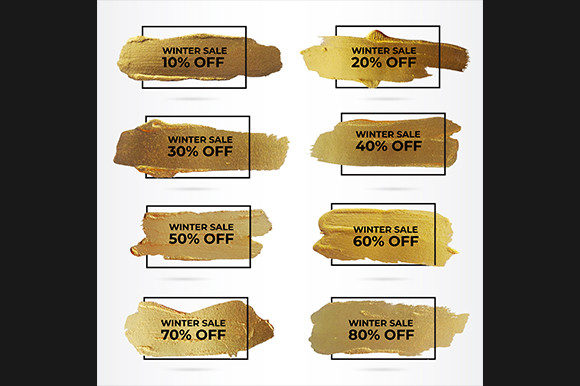 Download Watercolor Gold Brush Stock Sale Offer - Offer Collection