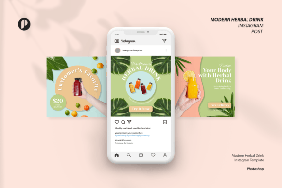 Download Herbal Drink Promotion Instagram Post - Promotion Collection
