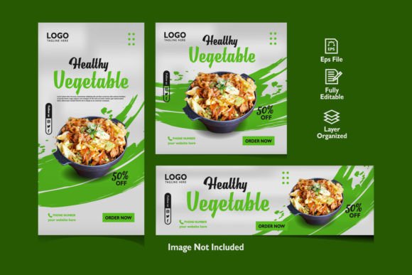 Download Vegetable Social Media Set Promotion - Promotion Collection