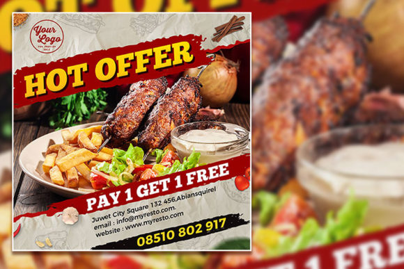 Download Hot Offer Food Menu Social Media Post - Offer Collection