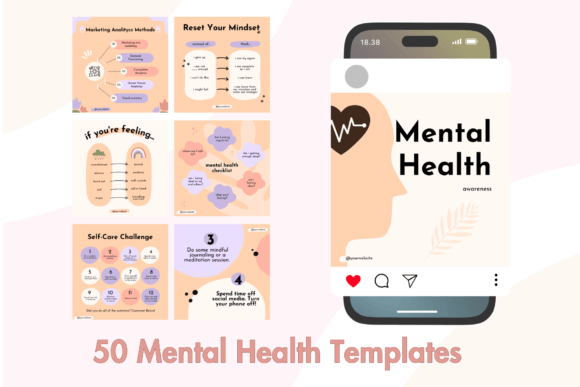 Download Mental Health Instagram Templates - Premium Bundle